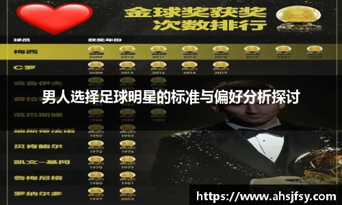 男人选择足球明星的标准与偏好分析探讨